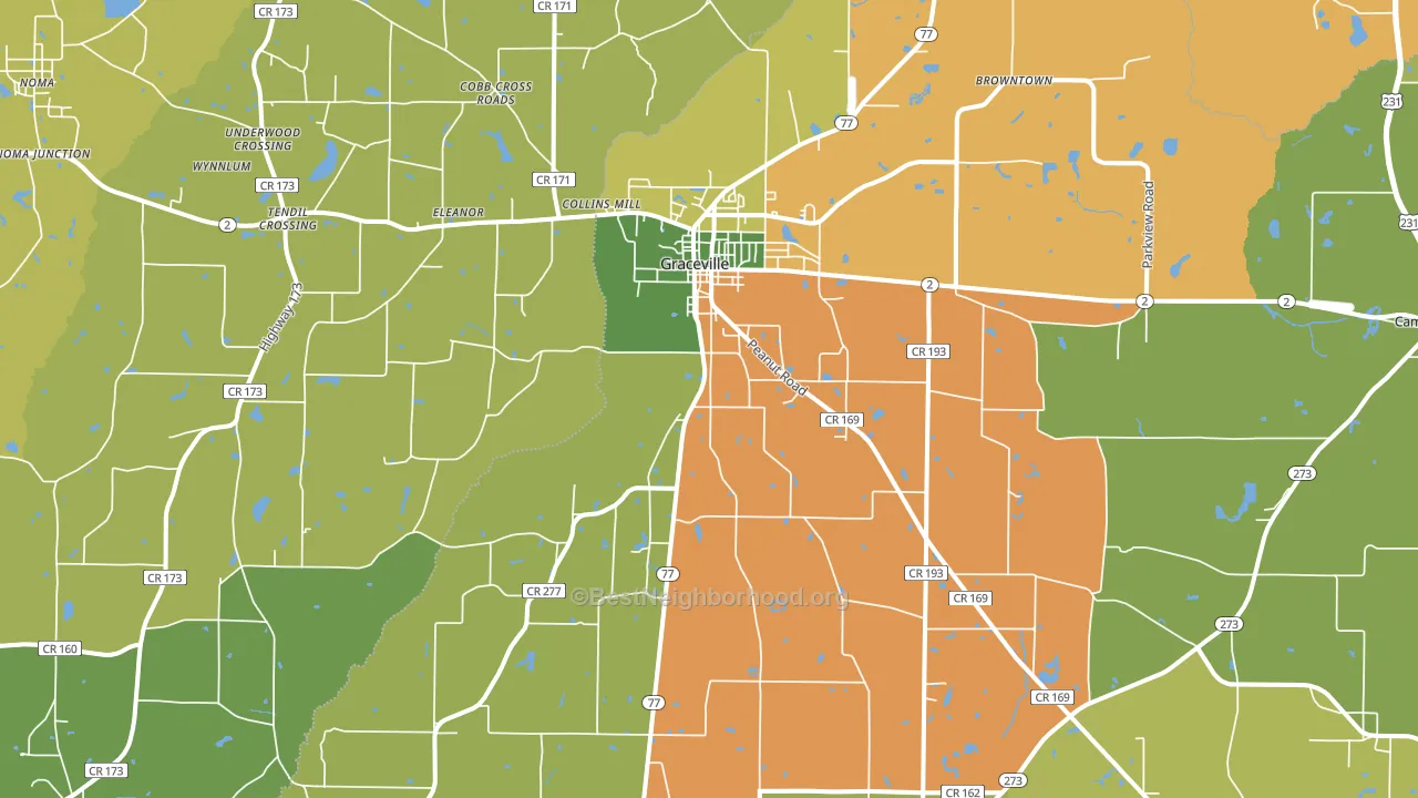32440, FL block-group voter-turnout map