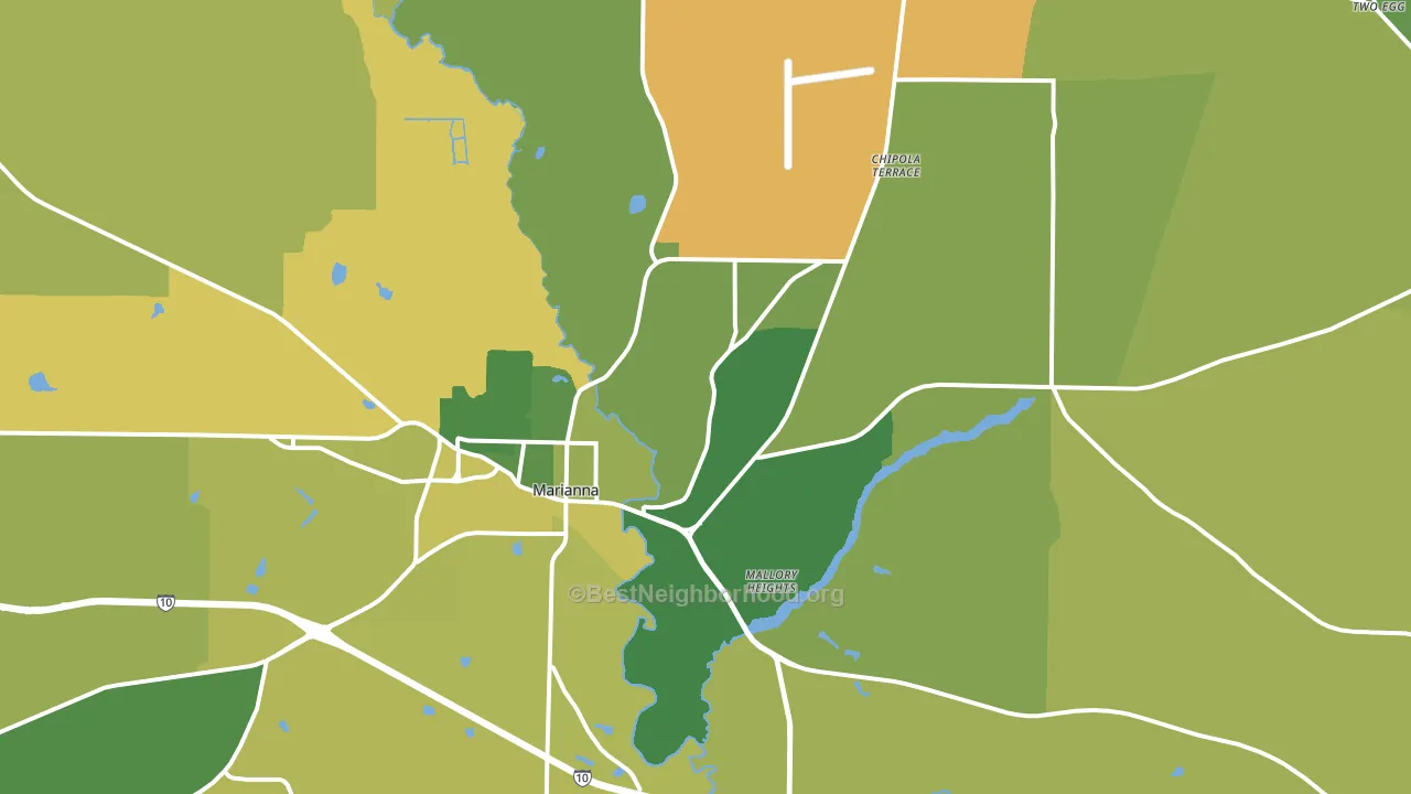 32446, FL block-group voter-turnout map