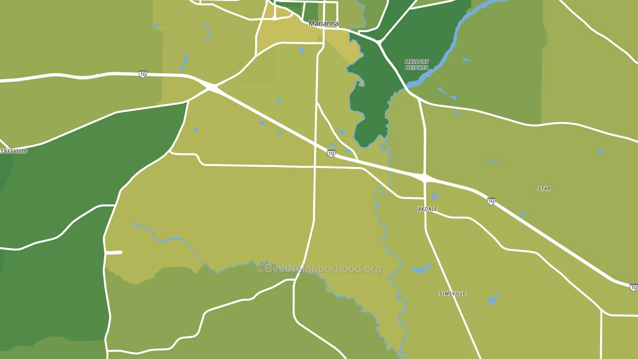 32448, FL block-group voter-turnout map