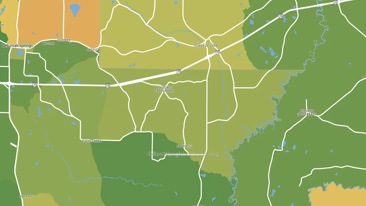 32455, FL block-group voter-turnout map