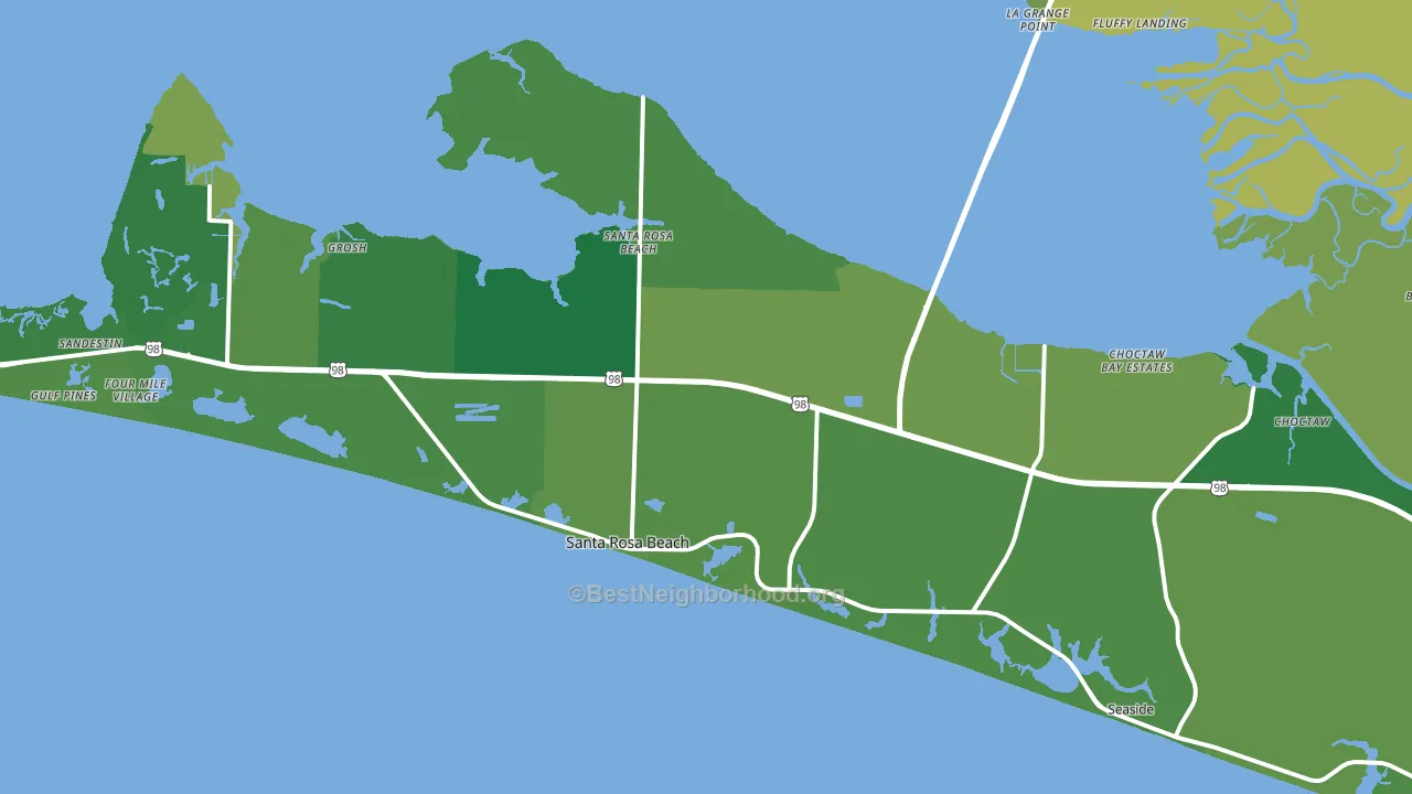32459, FL block-group voter-turnout map