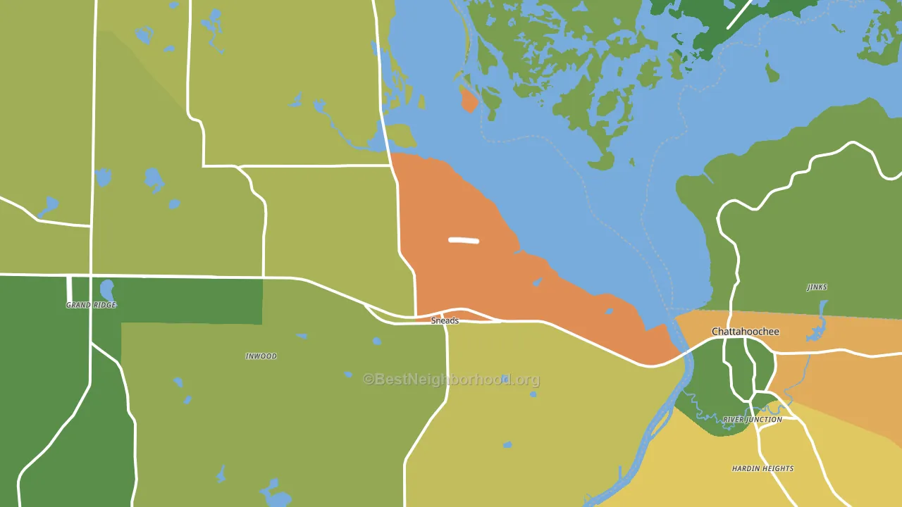 32460, FL block-group voter-turnout map