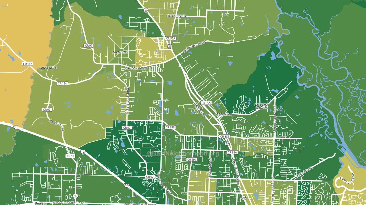 32533, FL block-group voter-turnout map