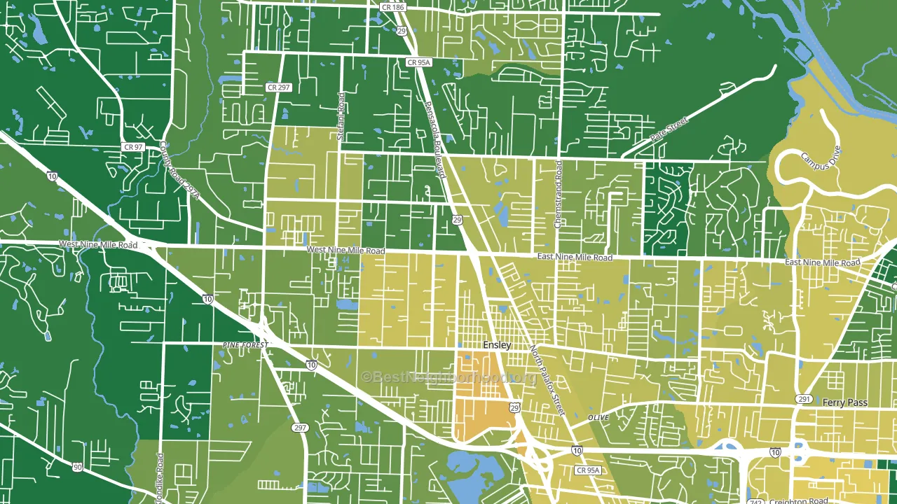32534, FL block-group voter-turnout map