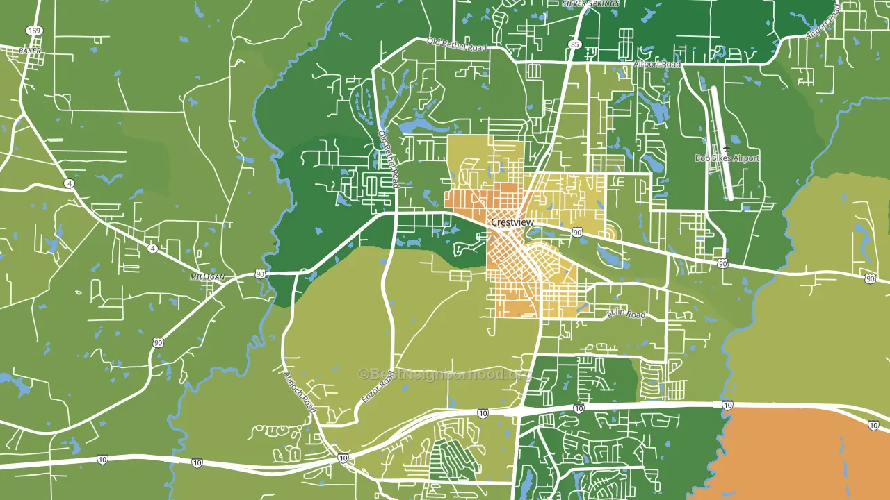 32536, FL block-group voter-turnout map