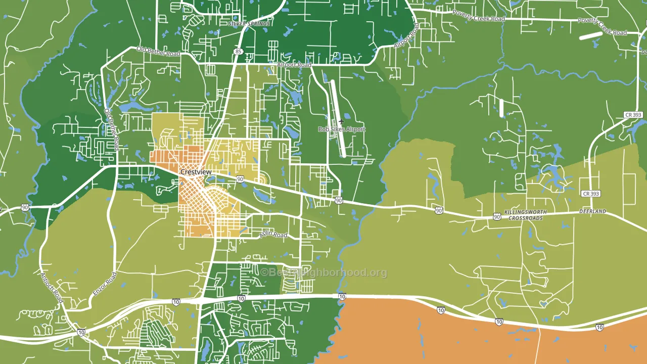 32539, FL block-group voter-turnout map