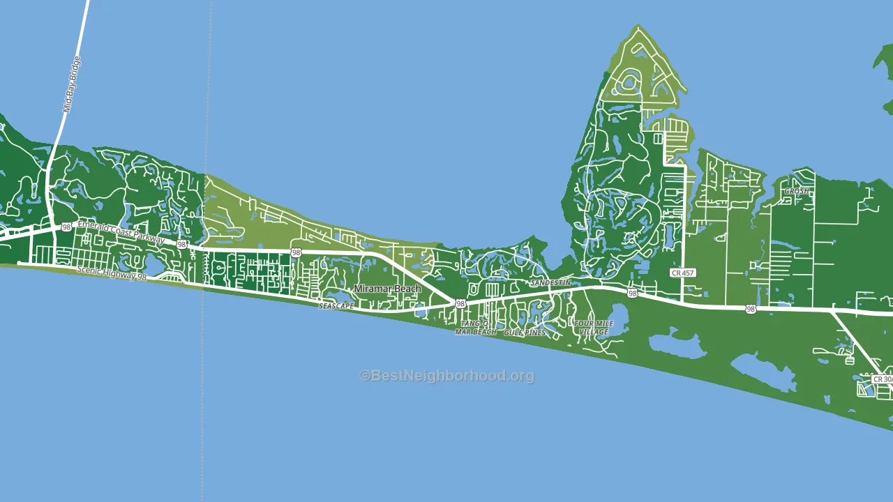 32550, FL block-group voter-turnout map