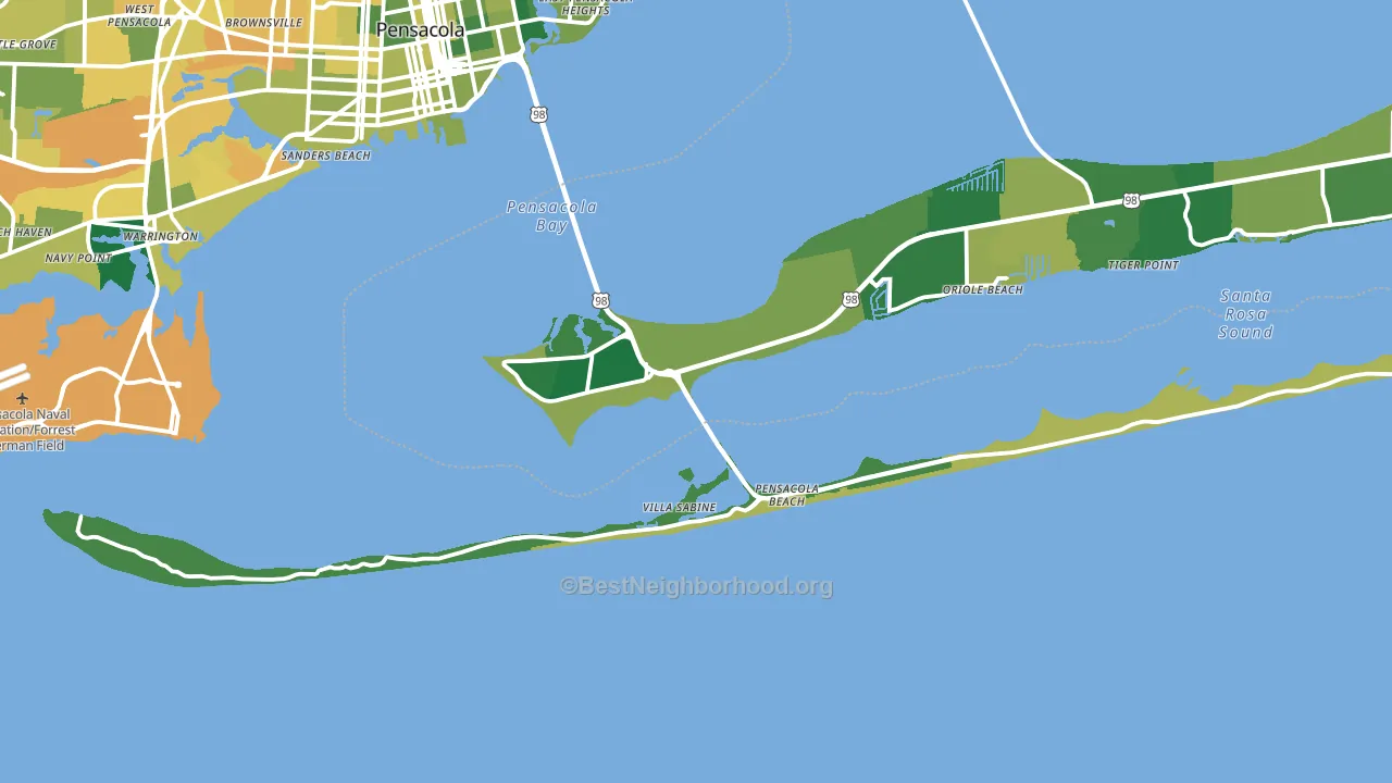 32561, FL block-group voter-turnout map