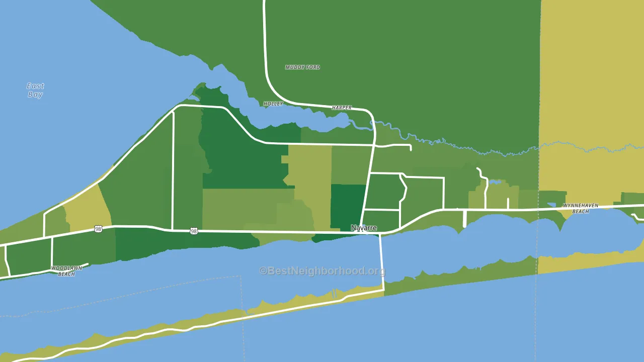 32566, FL block-group voter-turnout map