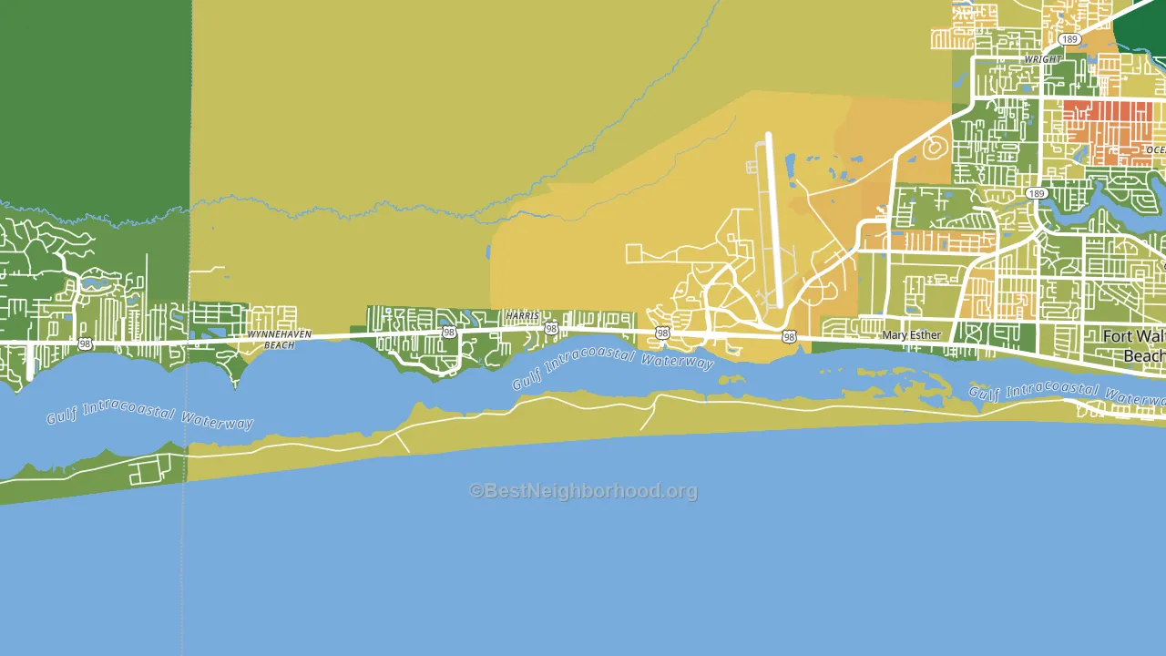 32569, FL block-group voter-turnout map