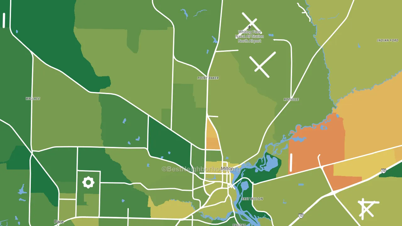 32570, FL block-group voter-turnout map