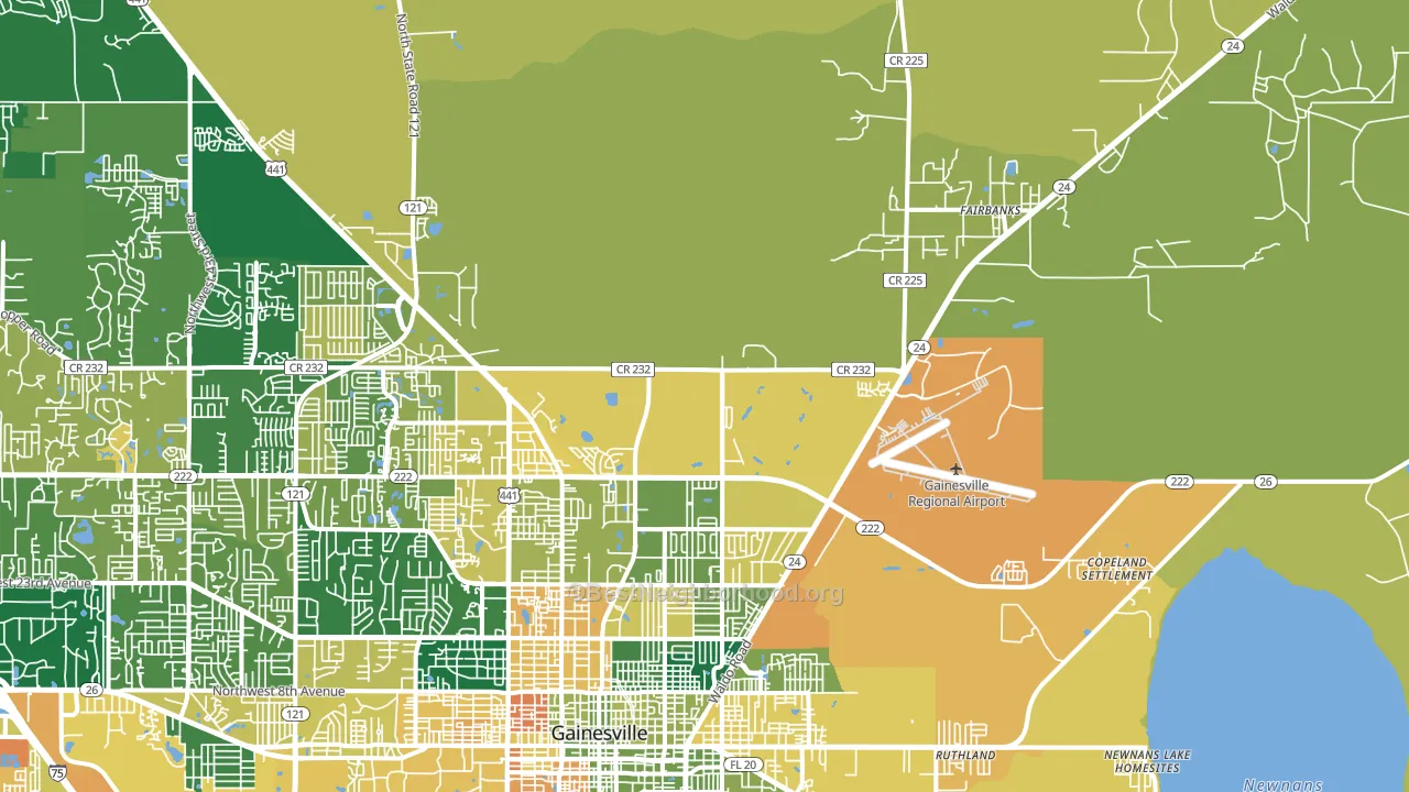 32609, FL block-group voter-turnout map