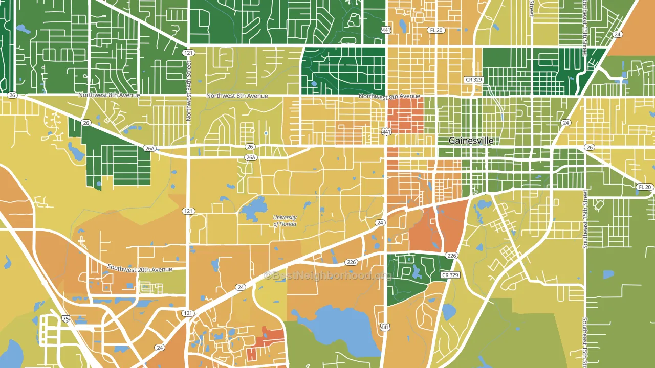 32612, FL block-group voter-turnout map