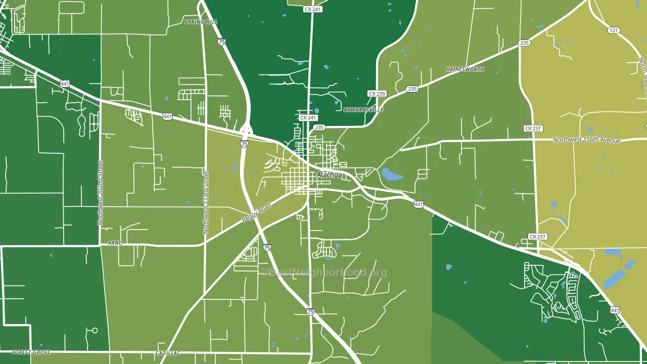 32615, FL block-group voter-turnout map