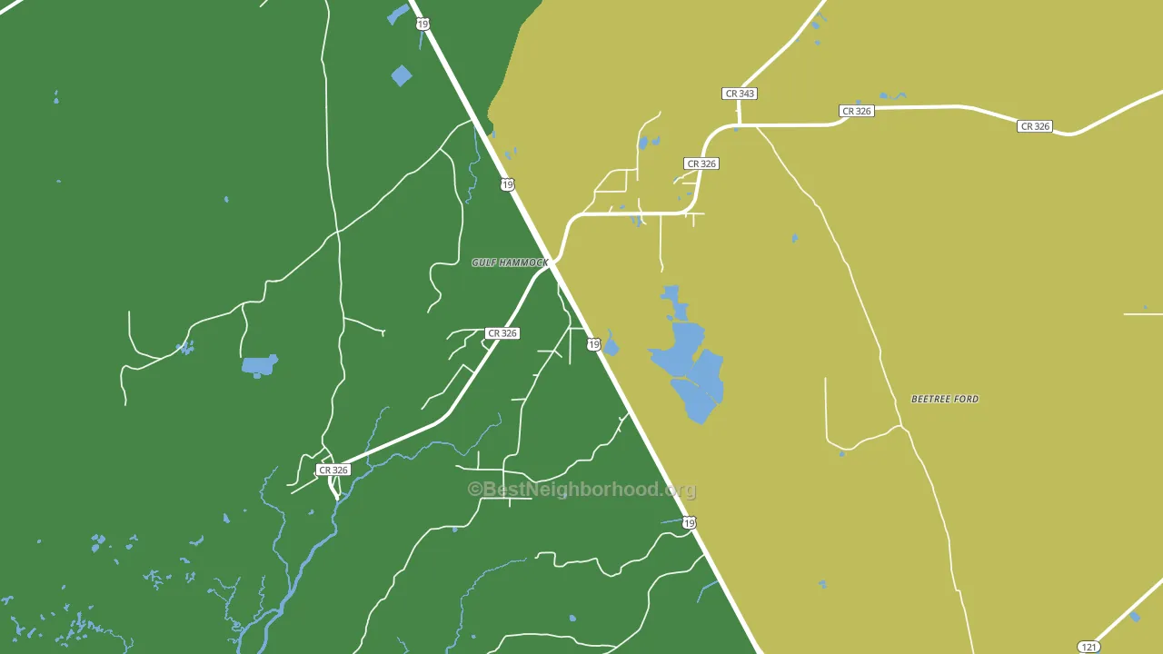 32639, FL block-group voter-turnout map