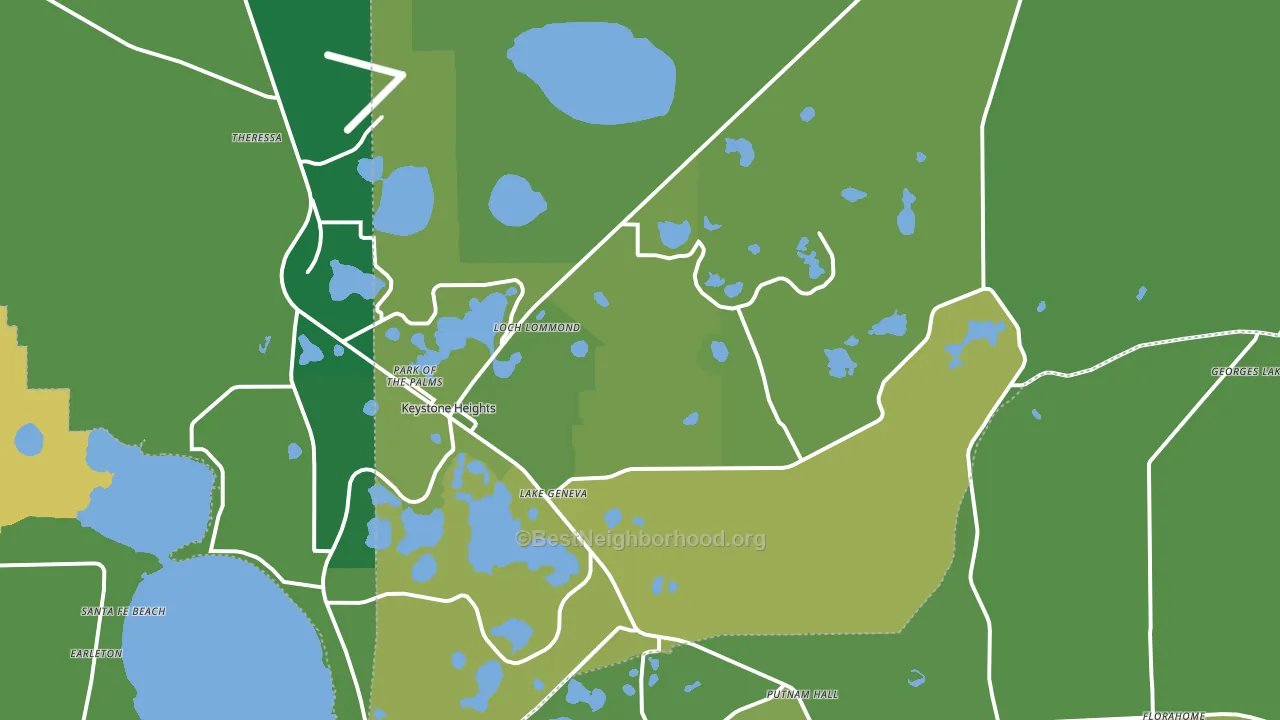 32656, FL block-group voter-turnout map