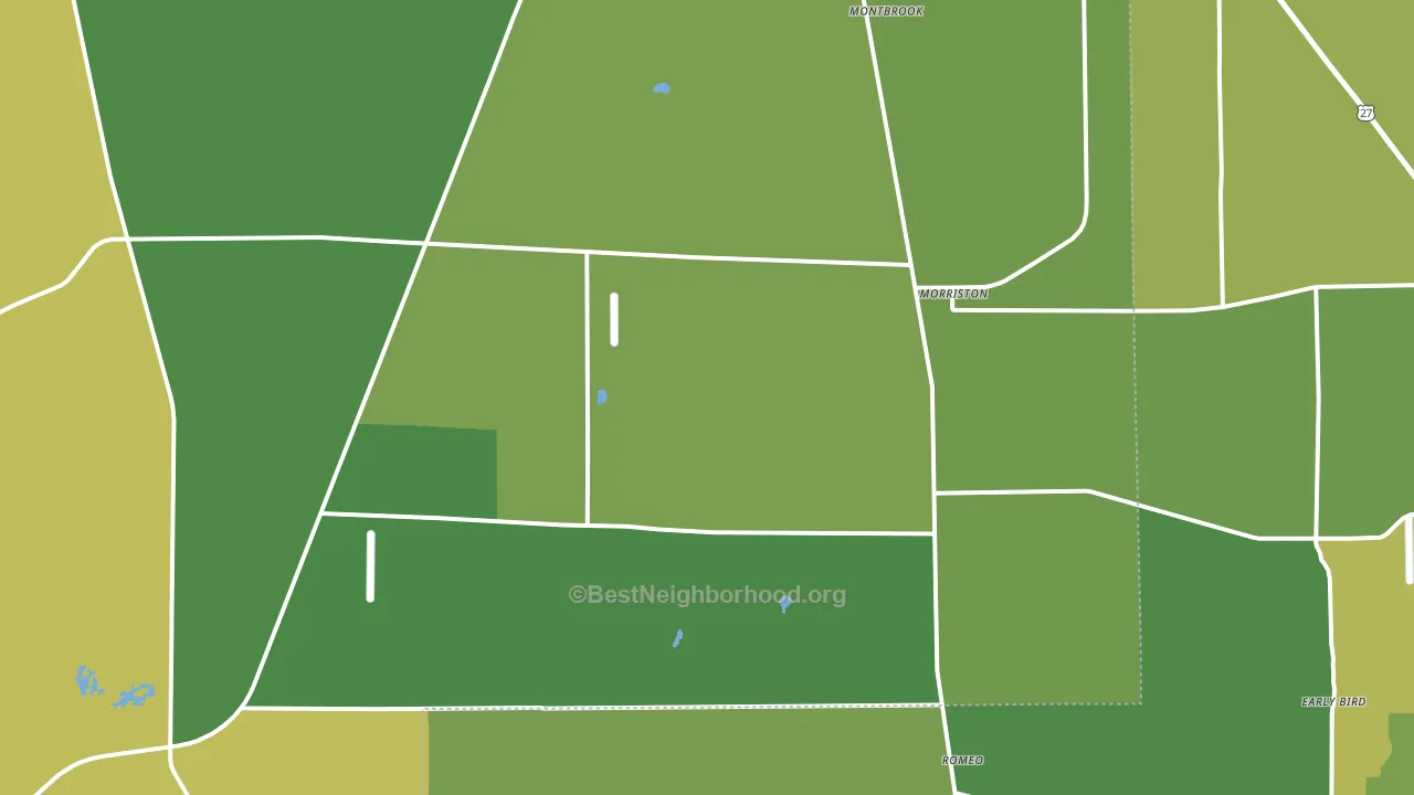 32668, FL block-group voter-turnout map