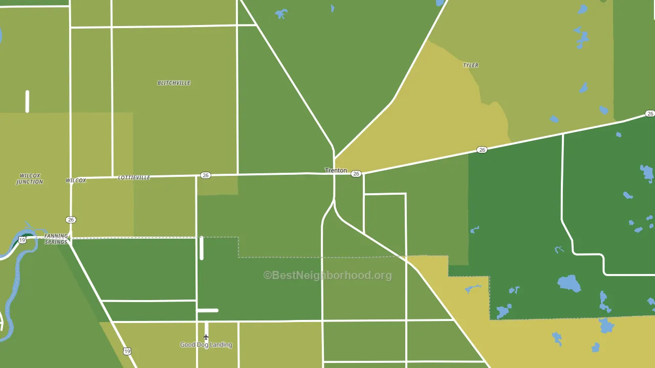 32693, FL block-group voter-turnout map