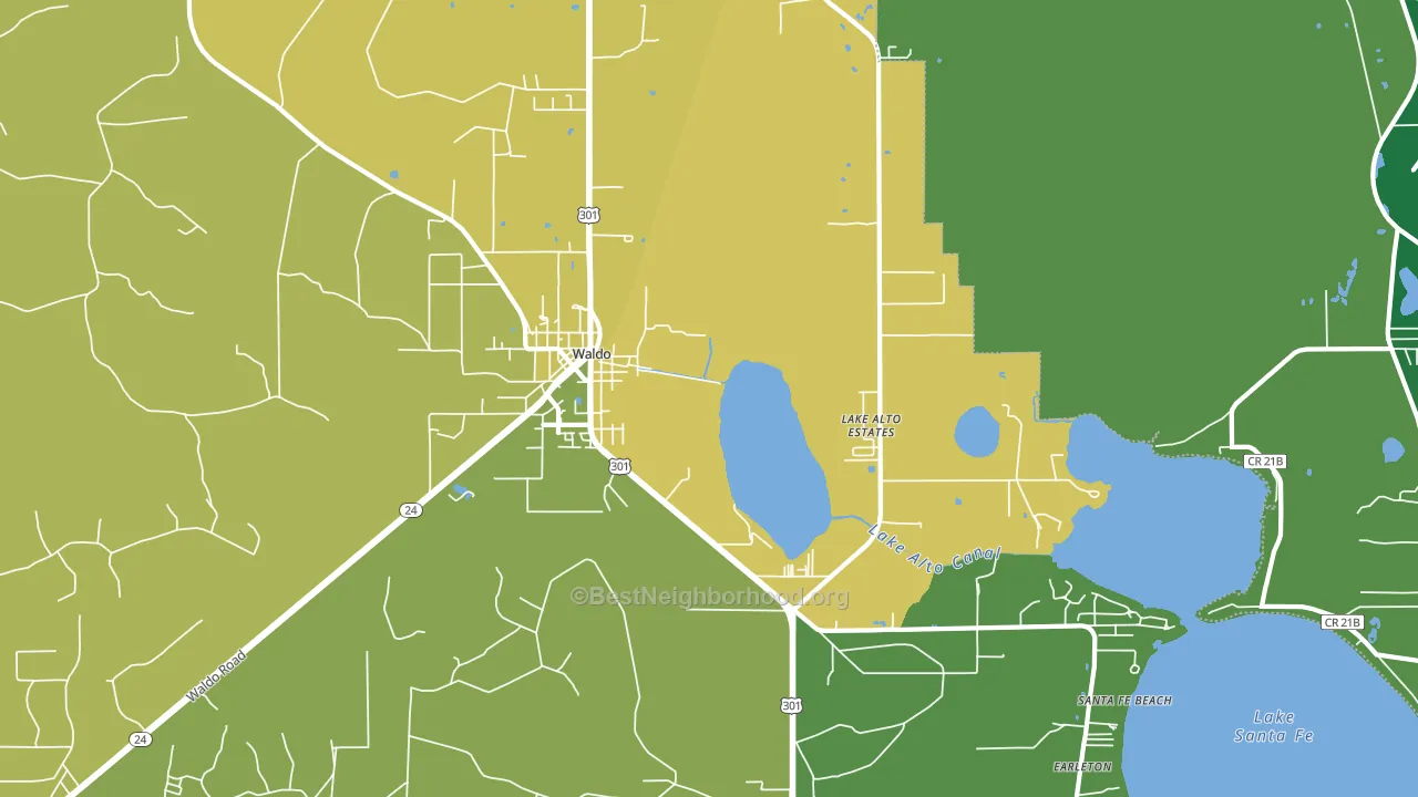32694, FL block-group voter-turnout map