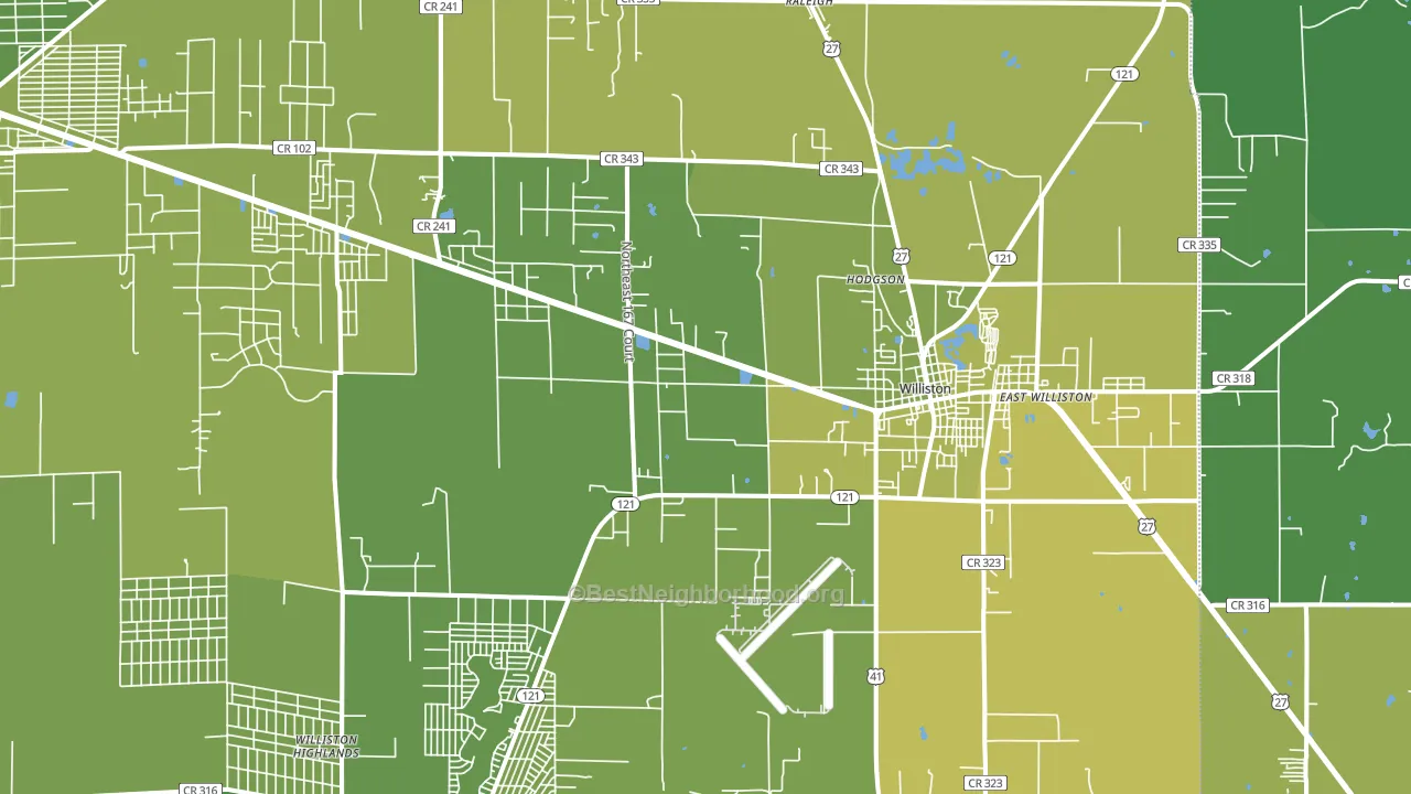 32696, FL block-group voter-turnout map