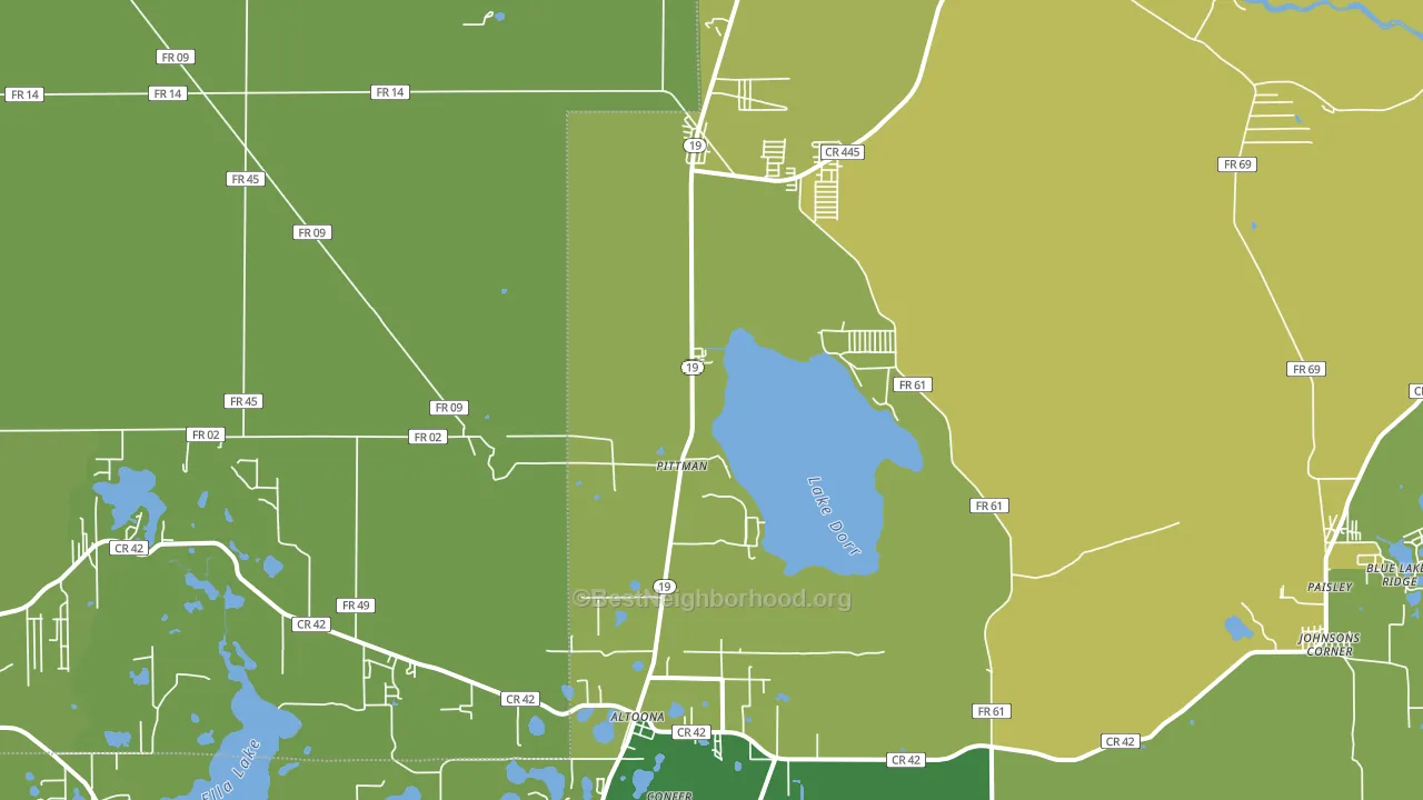32702, FL block-group voter-turnout map