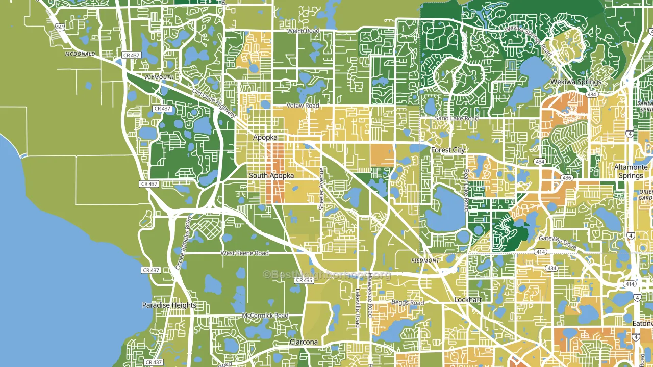 32703, FL block-group voter-turnout map