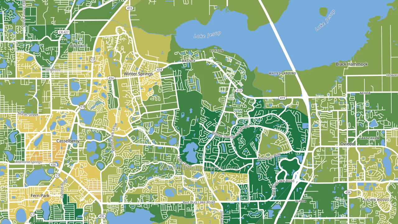 32708, FL block-group voter-turnout map