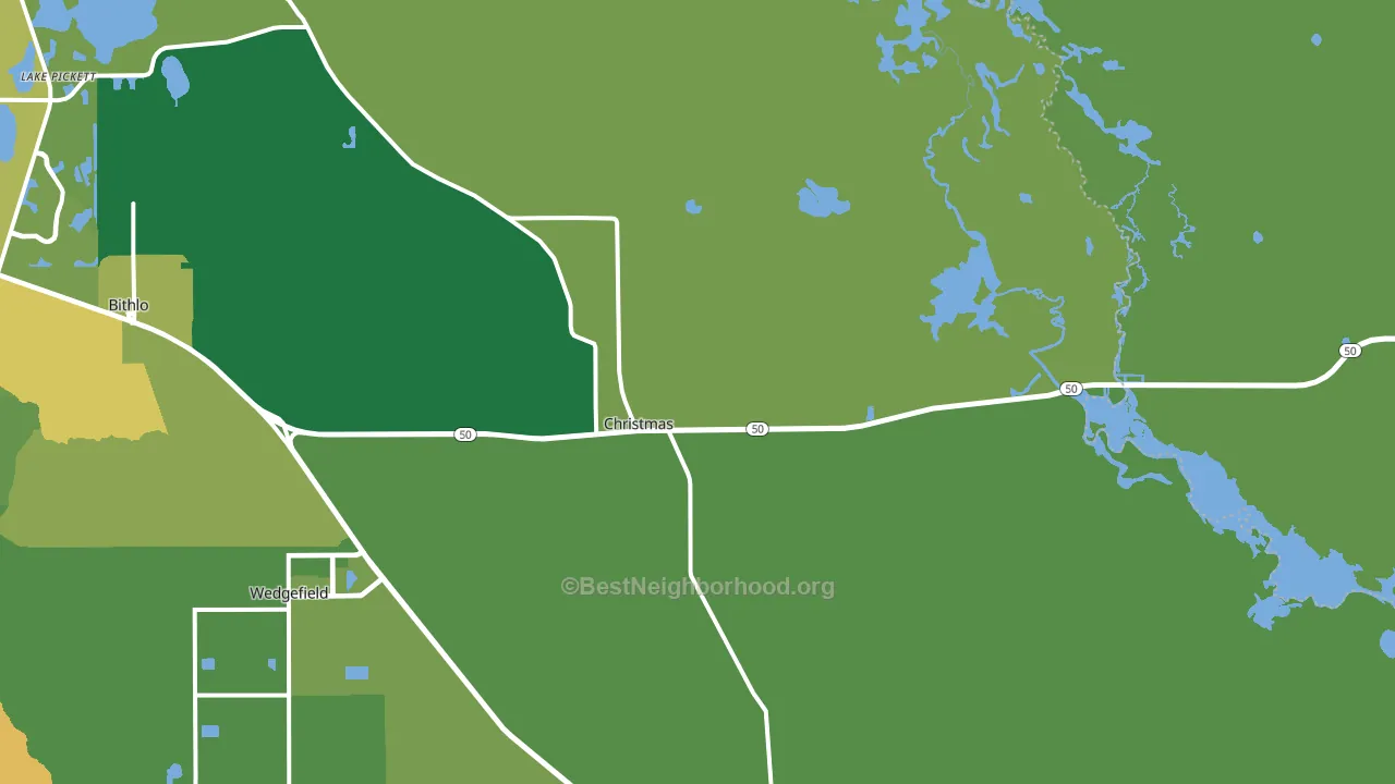 32709, FL block-group voter-turnout map