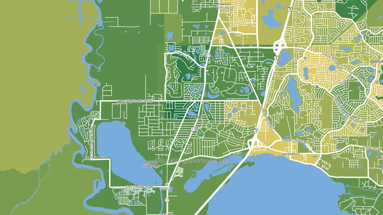 32713, FL block-group voter-turnout map