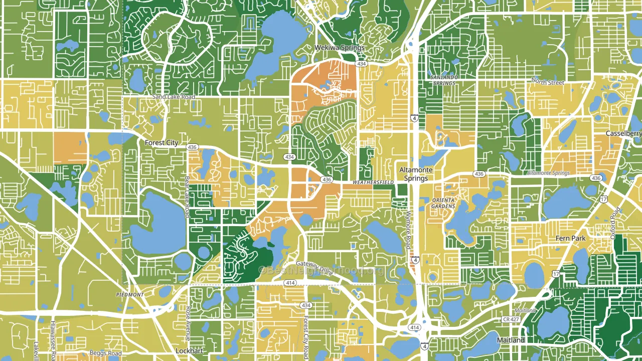 32714, FL block-group voter-turnout map