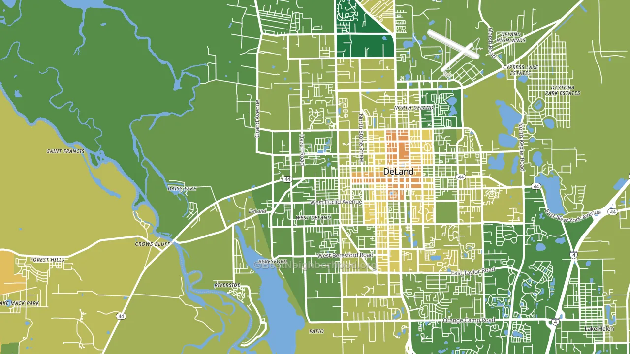 32720, FL block-group voter-turnout map