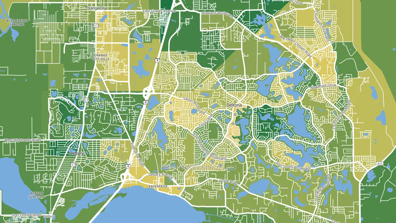 32725, FL block-group voter-turnout map