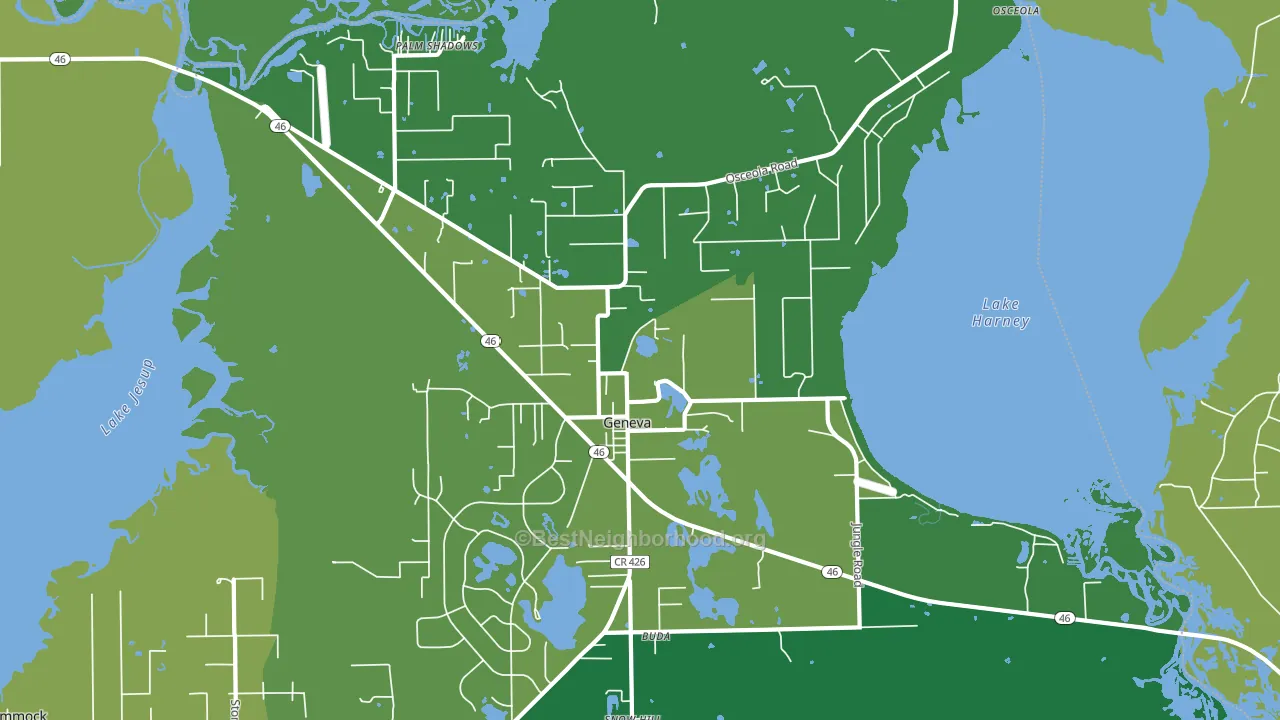 32732, FL block-group voter-turnout map