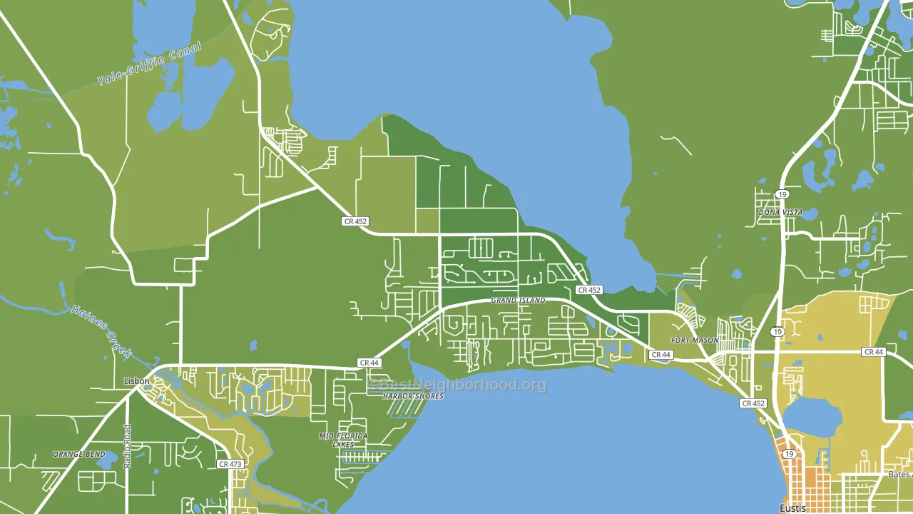 32735, FL block-group voter-turnout map