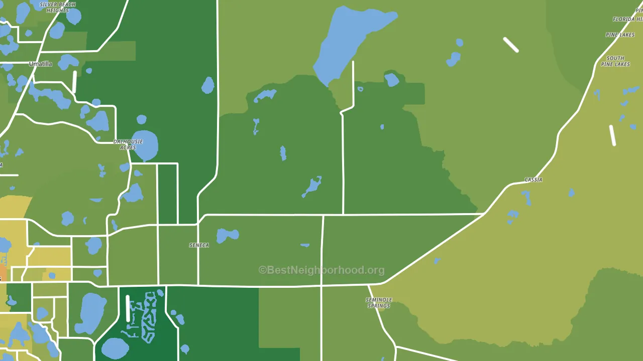 32736, FL block-group voter-turnout map