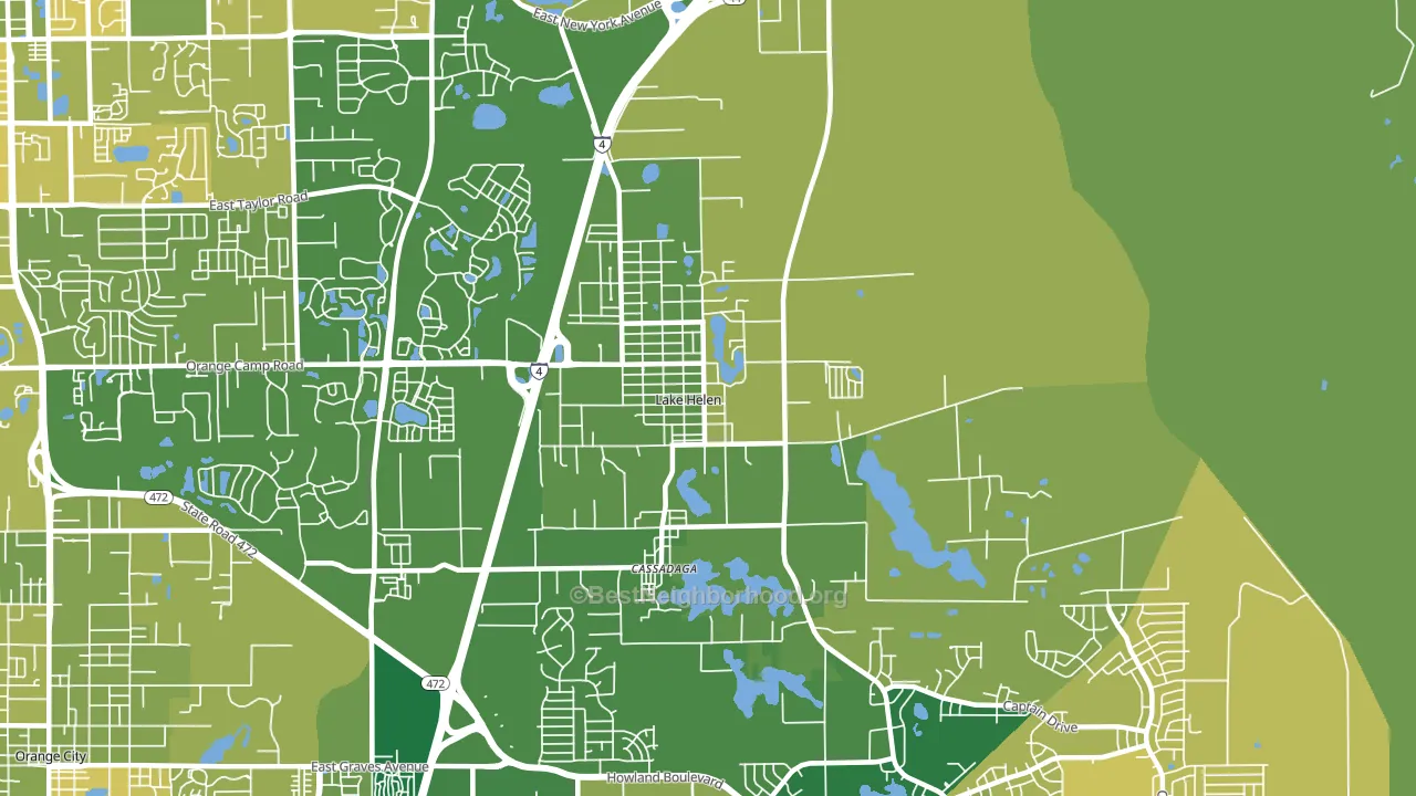 32744, FL block-group voter-turnout map