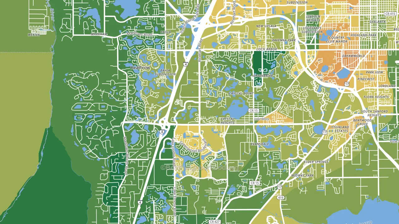 32746, FL block-group voter-turnout map