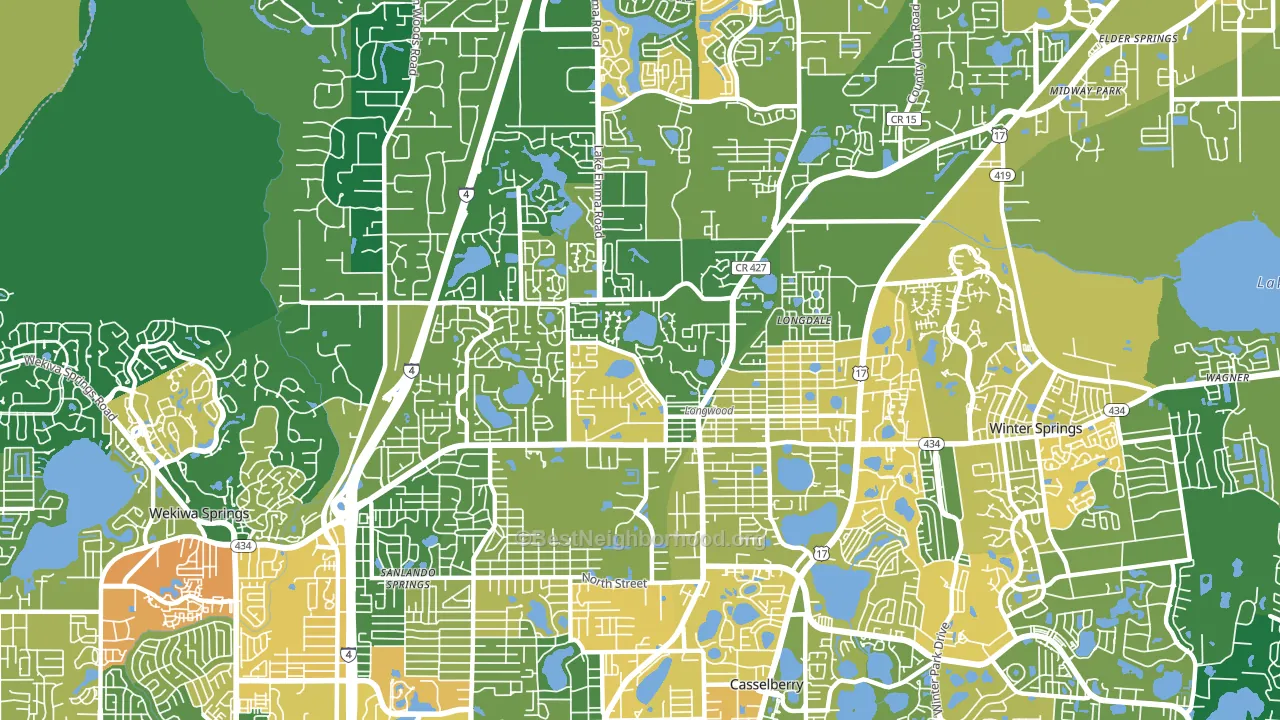 32750, FL block-group voter-turnout map