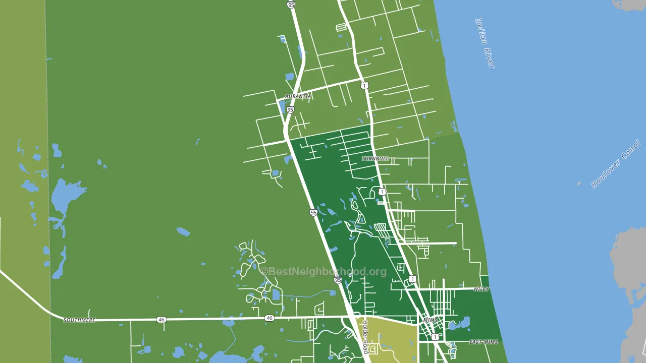 32754, FL block-group voter-turnout map