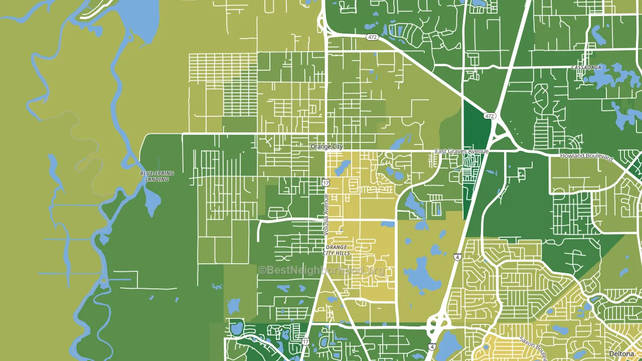 32763, FL block-group voter-turnout map