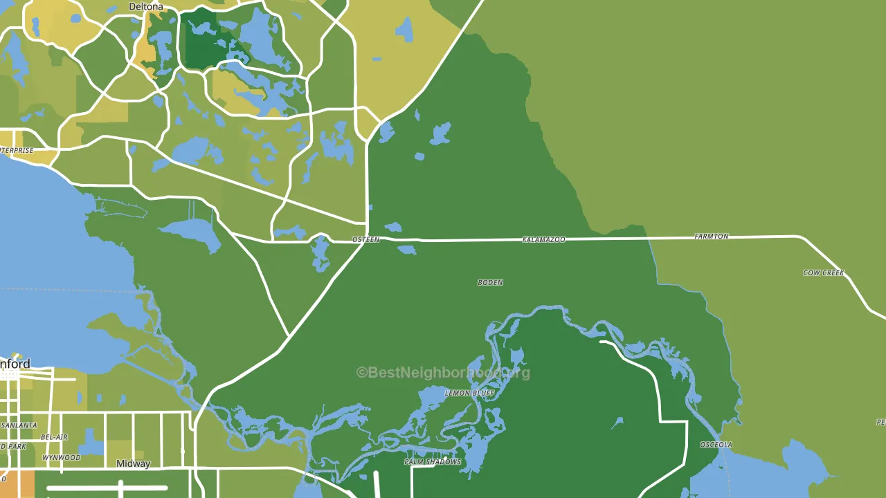 32764, FL block-group voter-turnout map