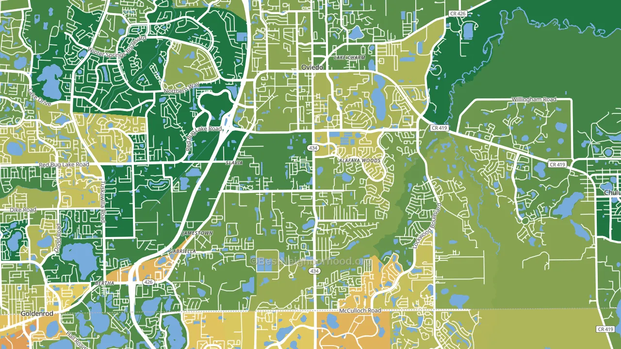 32765, FL block-group voter-turnout map