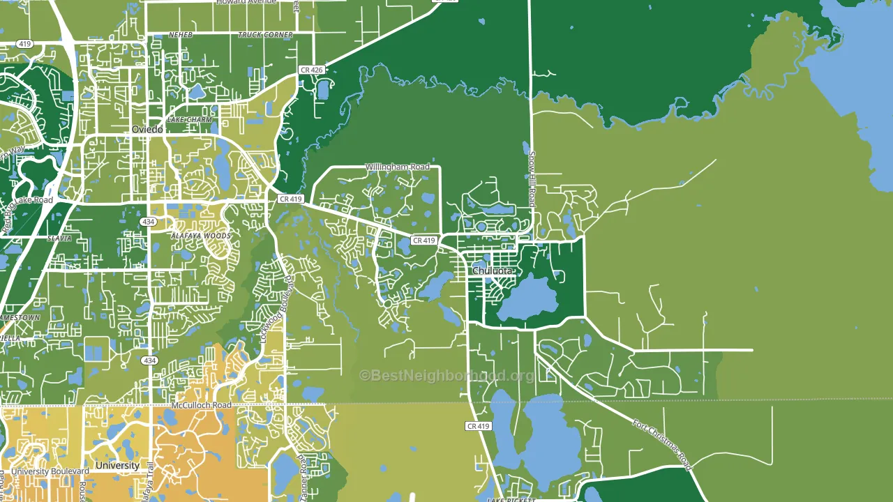 32766, FL block-group voter-turnout map