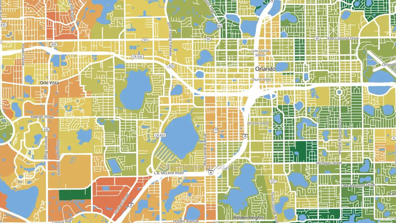32805, FL block-group voter-turnout map