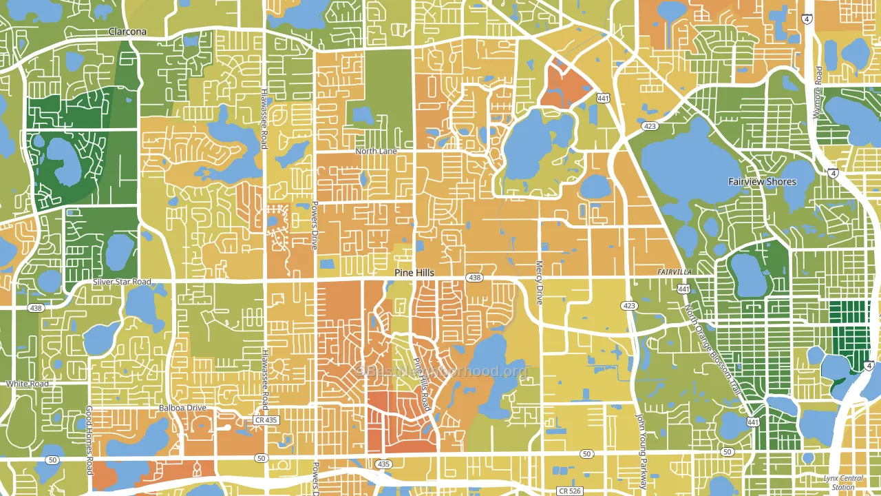 32808, FL block-group voter-turnout map