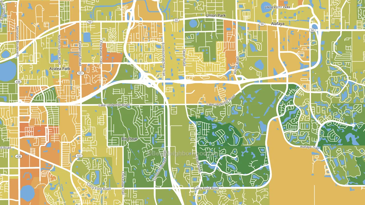 32825, FL block-group voter-turnout map
