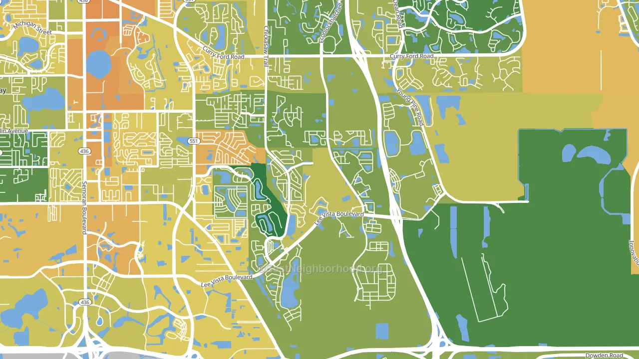 32829, FL block-group voter-turnout map