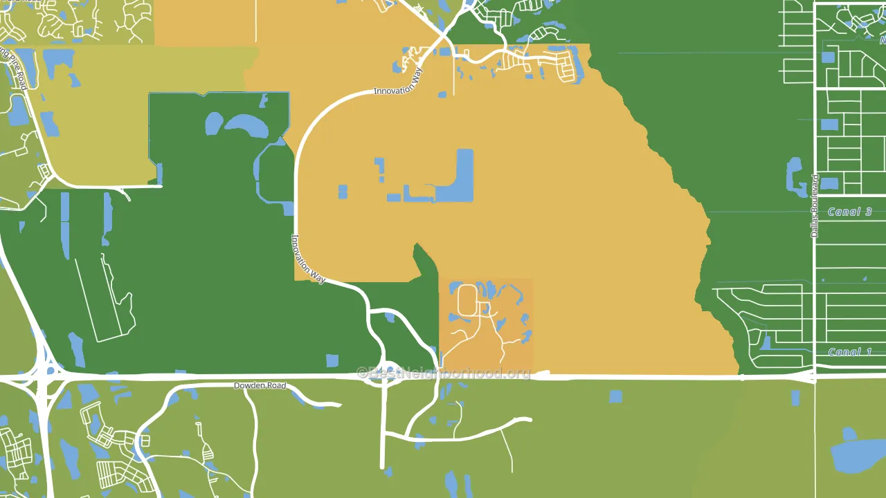 32831, FL block-group voter-turnout map