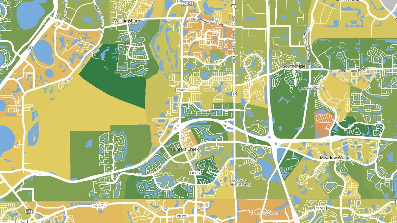 32837, FL block-group voter-turnout map