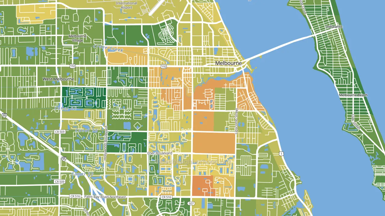 32901, FL block-group voter-turnout map